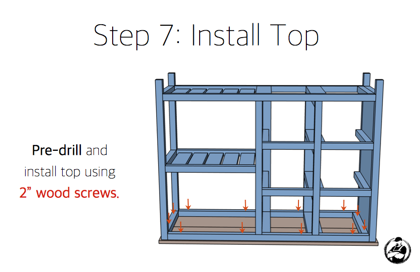 DIY Emma Buffet Plans - Step 7