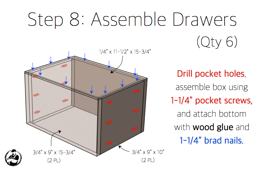 DIY Emma Buffet Plans - Step 8