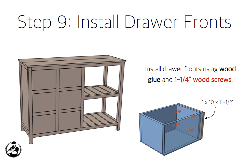 DIY Emma Buffet Plans - Step 9