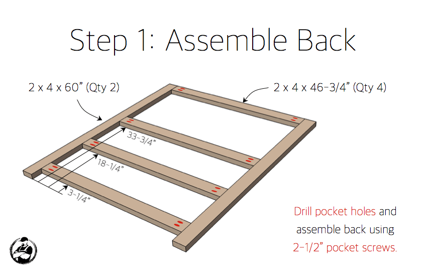 DIY Potting Bench Plans - Step 1