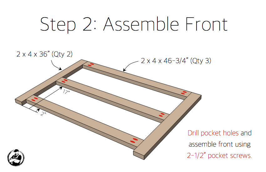 DIY Potting Bench Plans - Step 2