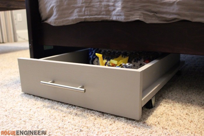 Under Bed Storage Cart Rogue Engineer, How To Put Drawers Under A Bed