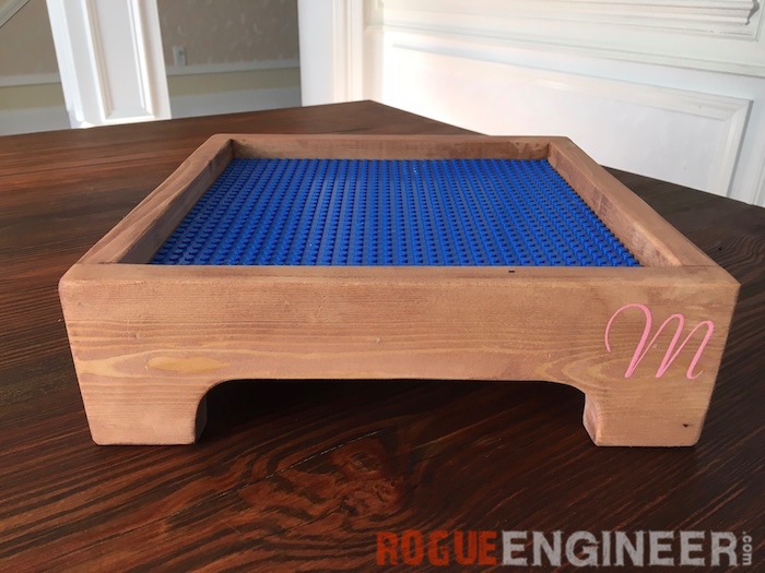 DIY Lego table. What an idea using a lap tray!