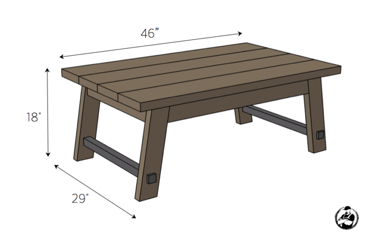 Angled Leg Coffee Table { Free DIY Plans } Rogue Engineer