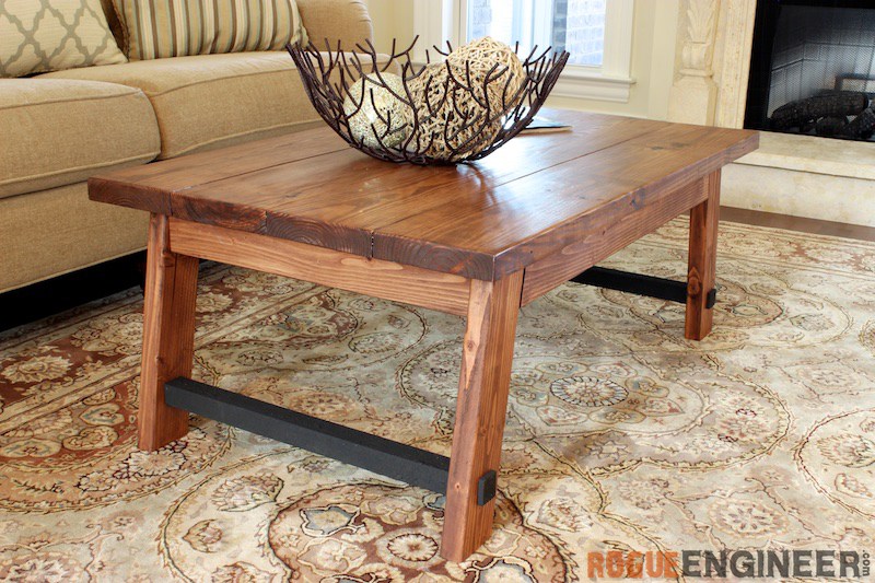 Angled Leg Coffee Table { Free DIY 