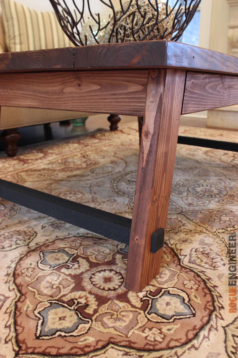 DIY Angled Leg Coffee Table Plans - Rogue Engineer 4
