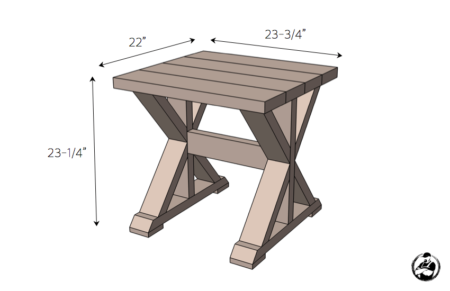 $20 DIY Side Table Plans - Rogue Engineer