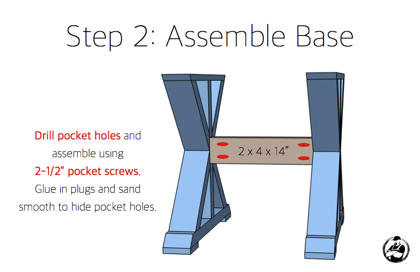 DIY Lybrook Side Table Plans - Step 2