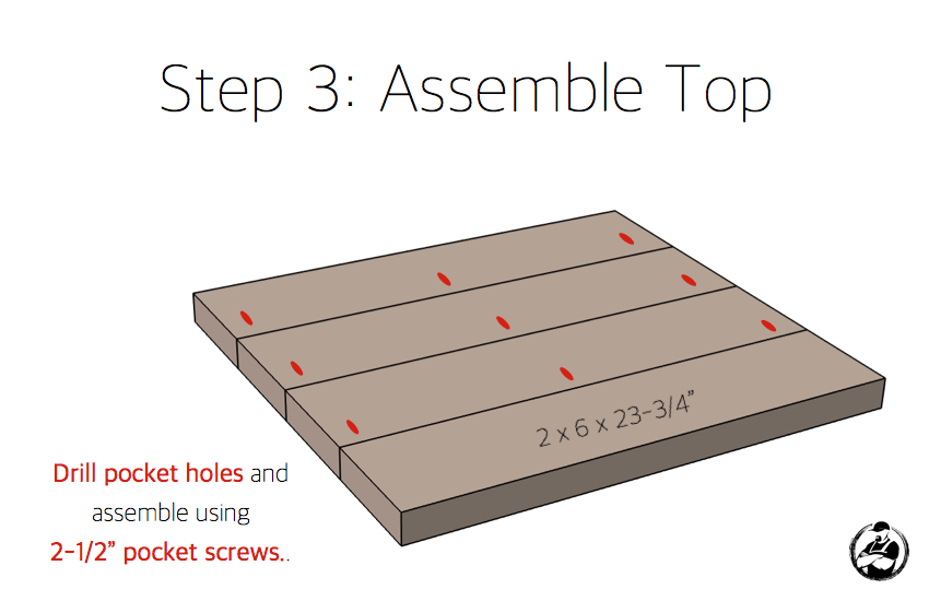 DIY Lybrook Side Table Plans - Step 3