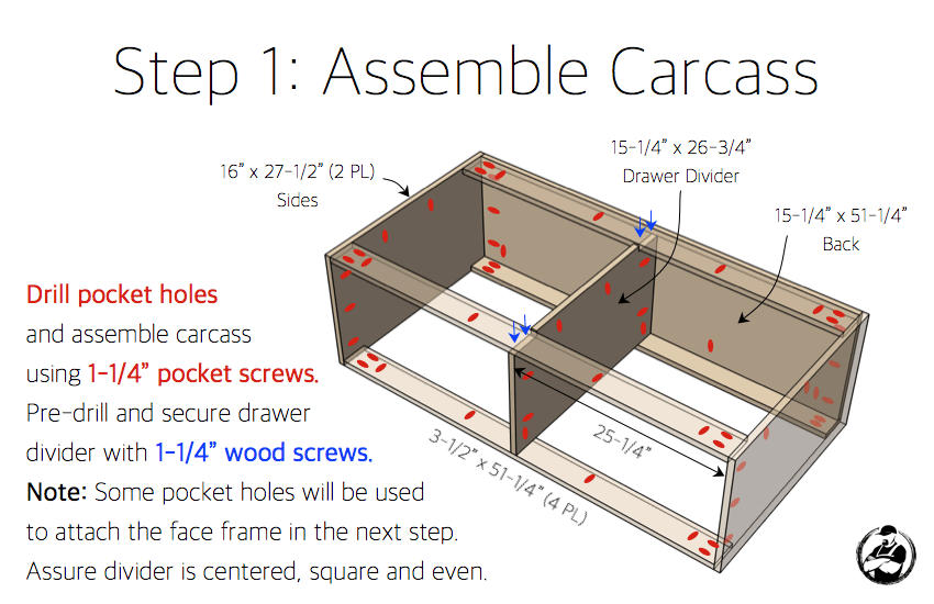 DIY Mud Room Locker Plans - Step 1