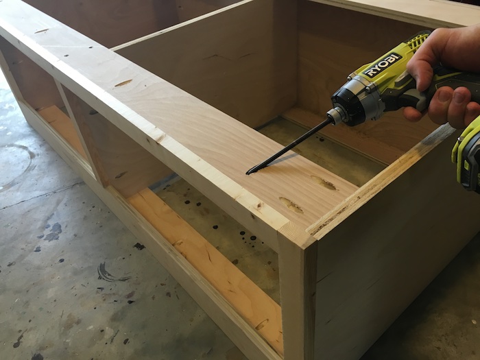 Mudroom Lockers with Bench { Free DIY