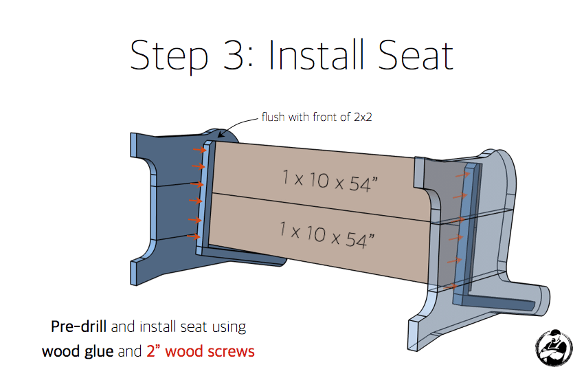 DIY Church Pew Plans - Step 3