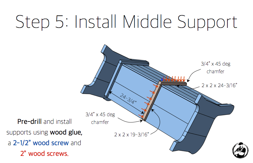 DIY Church Pew Plans - Step 5