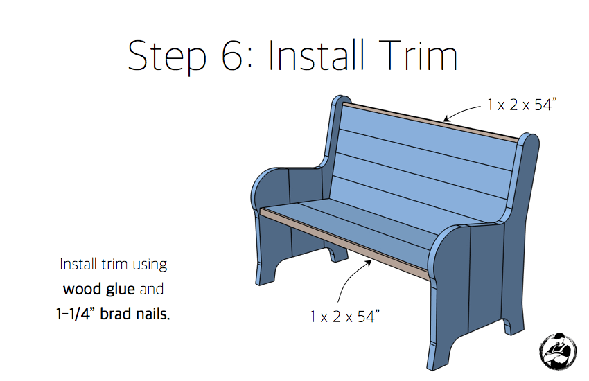 DIY Church Pew Plans - Step 6