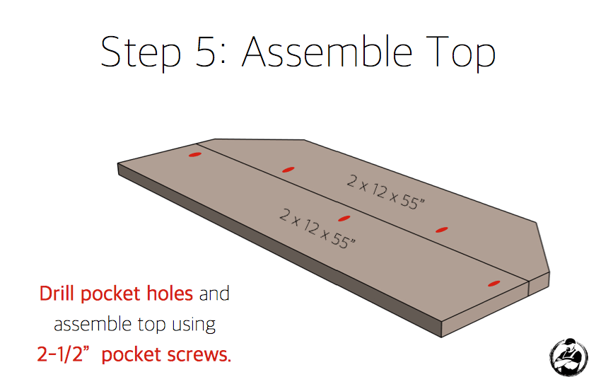 DIY Corner Media Center Plans - Step 5