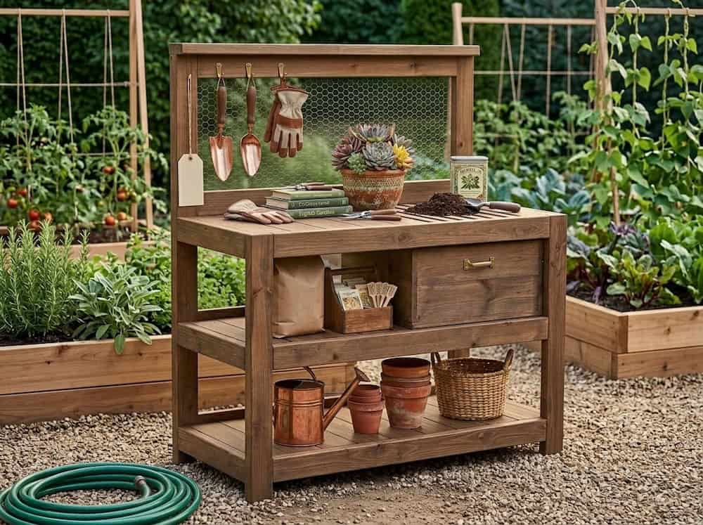 DIY Potting Bench Plans