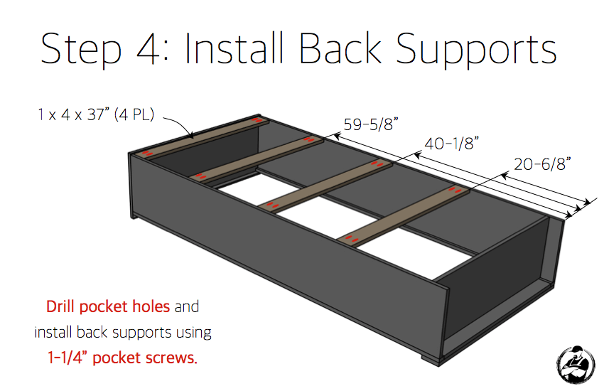 DIY Industrial Bookcase Plans - Step 4