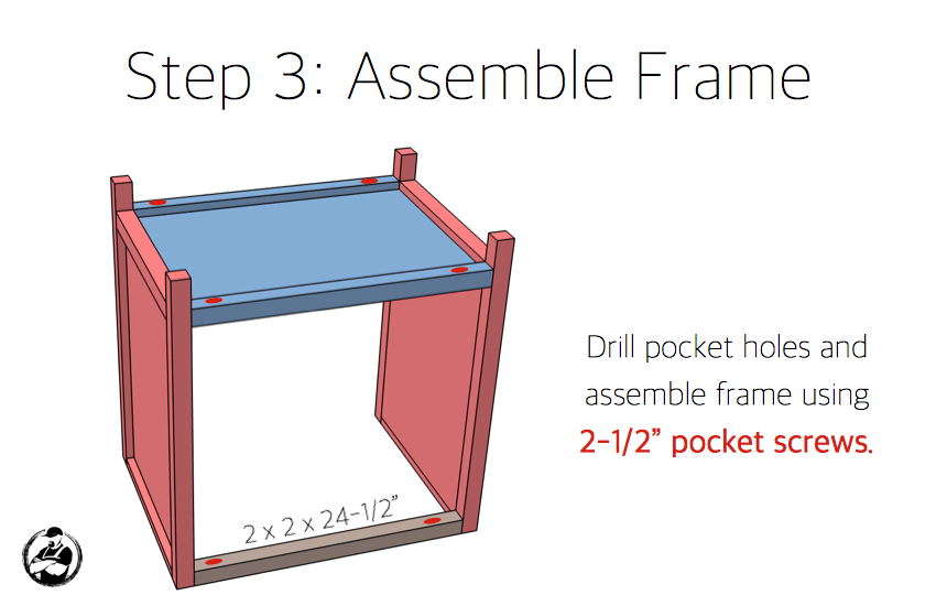 Simpson DIY Nightstand Plans - Step 3