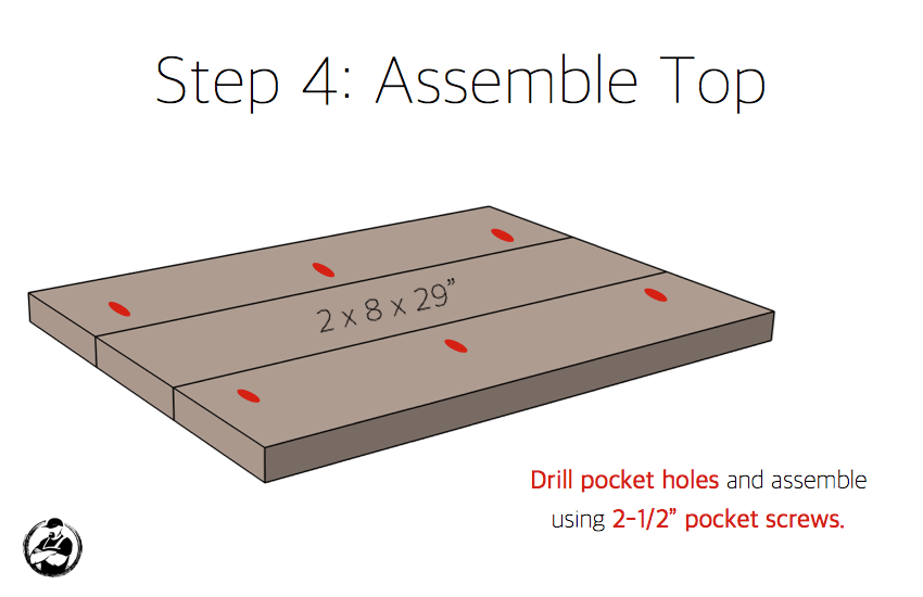 Simpson DIY Nightstand Plans - Step 4