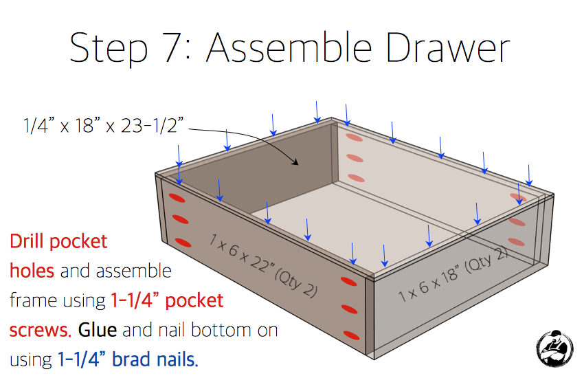 Simpson DIY Nightstand Plans - Step 7