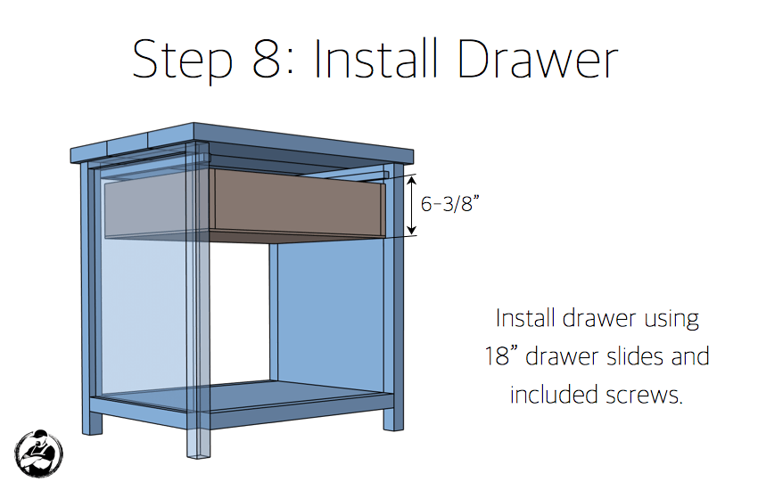 Simpson DIY Nightstand Plans - Step 8