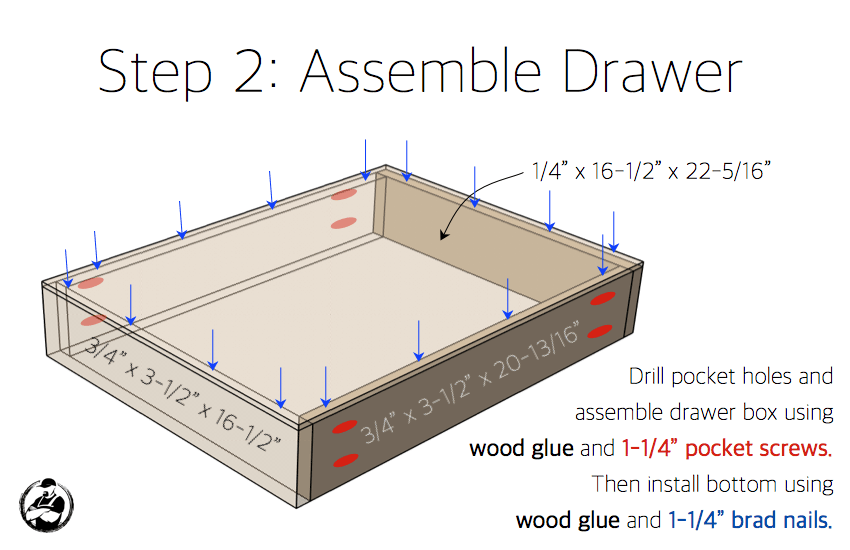 X Base Accent Table Plans - Step 2