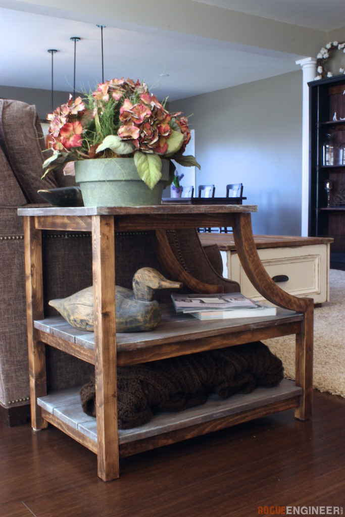 DIY Curved Leg Side Table Plans Rogue Engineer