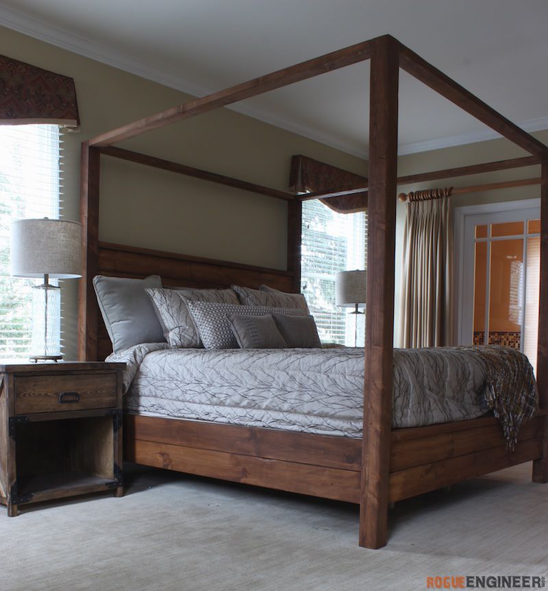 Canopy Bed King Size Rogue Engineer, California King Canopy Bed Wood Frame