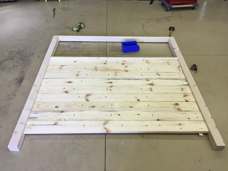 DIY King Size Canopy Bed - Step 2