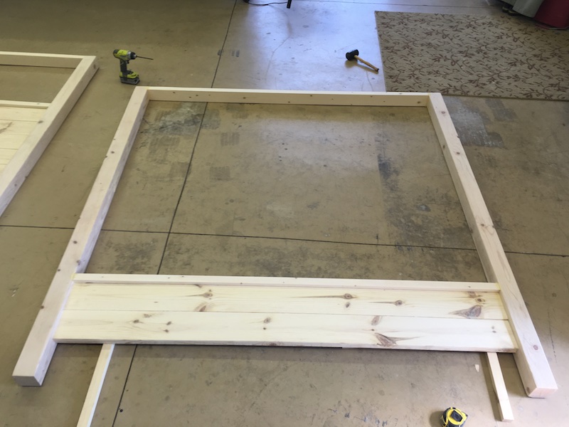 DIY King Size Canopy Bed - Step 3