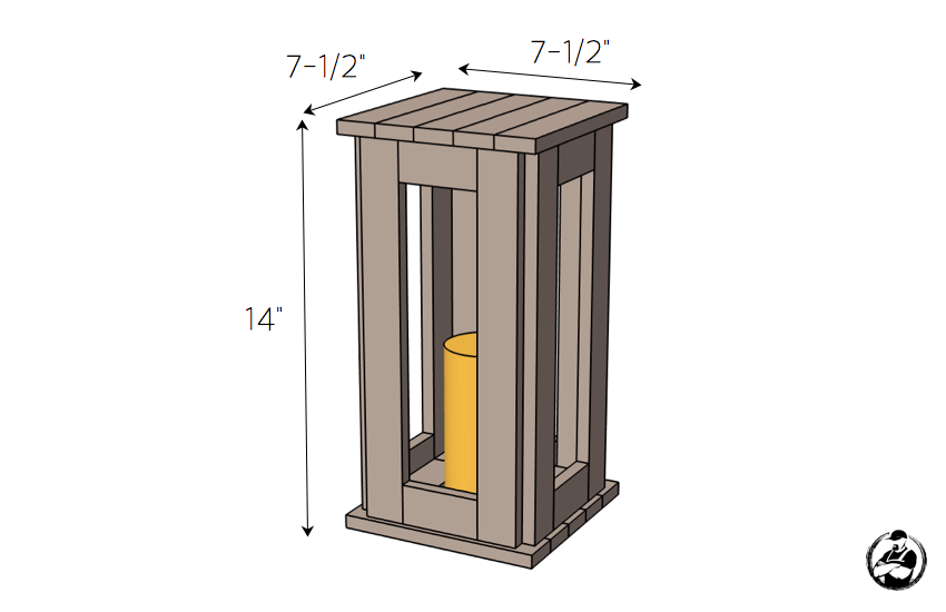 DIY Boxwood Lantern Plans - Dimensions