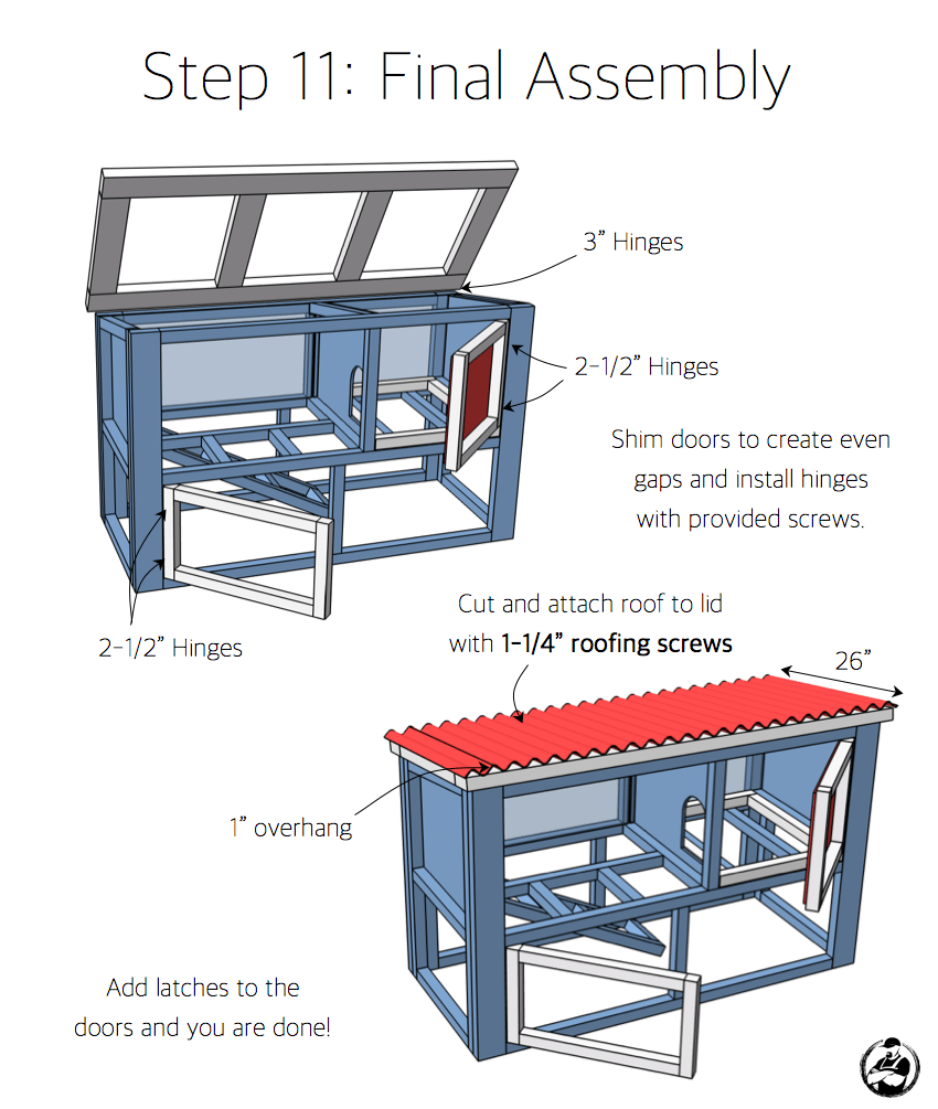 DIY Rabbit Hutch Plans - Step 11