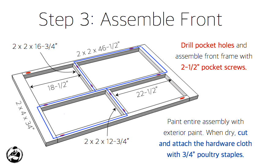 DIY Rabbit Hutch Plans - Step 3