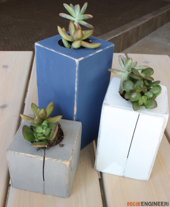 DIY Scrap Wood Succulent Planter - Rogue Engineer 2