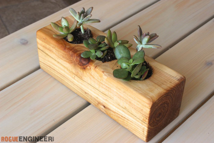 DIY Scrap Wood Succulent Planter - Rogue Engineer 3