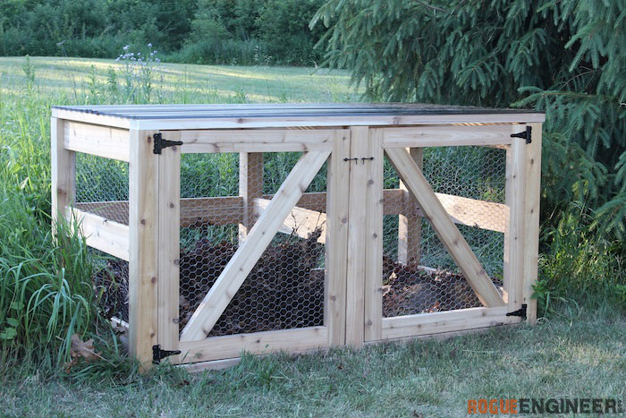 DIY Double Compost Bin Plans Rogue Engineer 2 