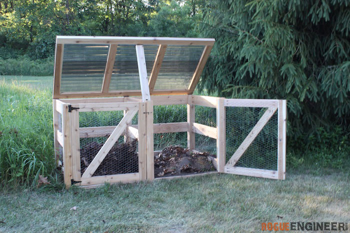 Double Compost Bins » Rogue Engineer