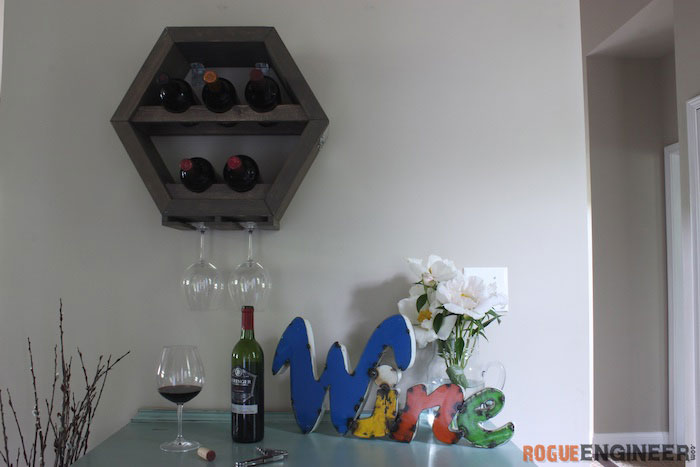 Hex wine online rack