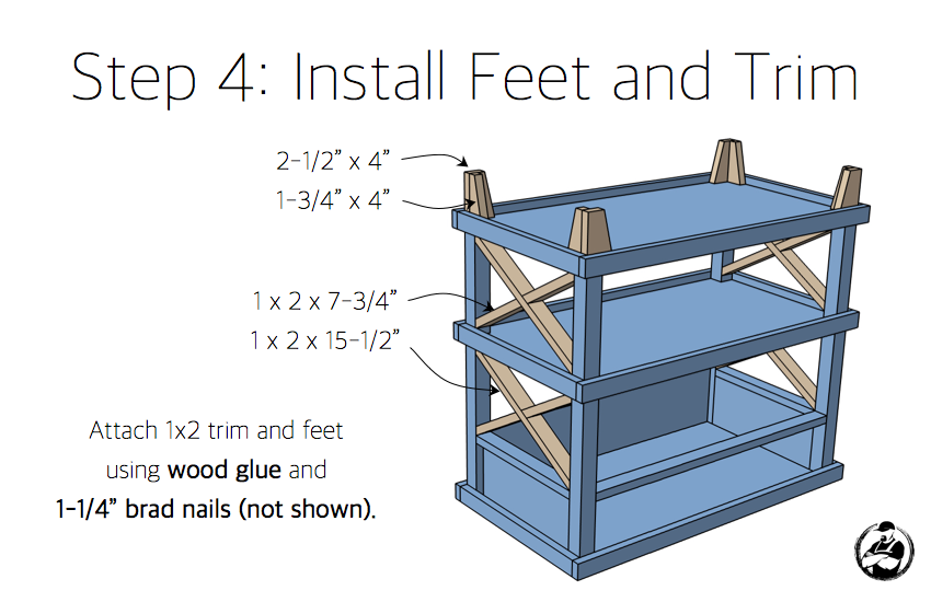 DIY Lattice Bedside Table Plans - Step 4