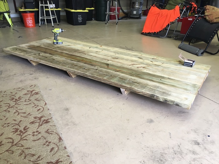 DIY Wheelchair Accessible Picnic Table - Step 1