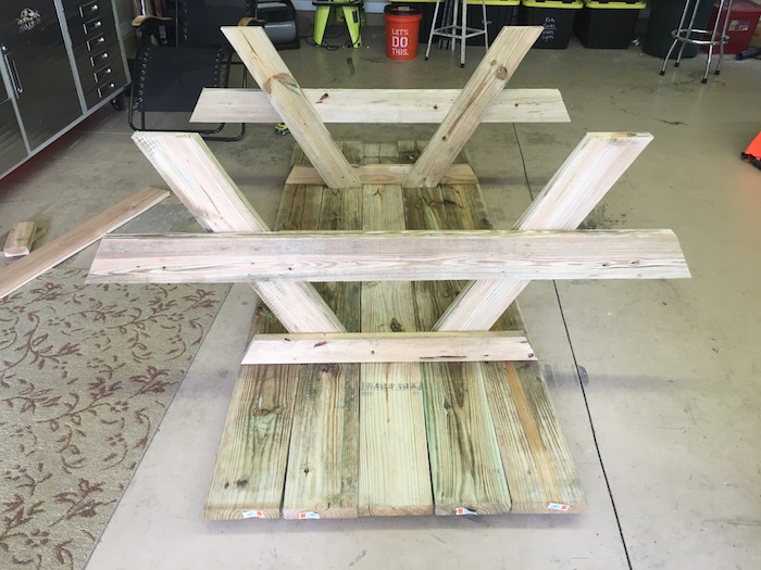 DIY Wheelchair Accessible Picnic Table - Step 3