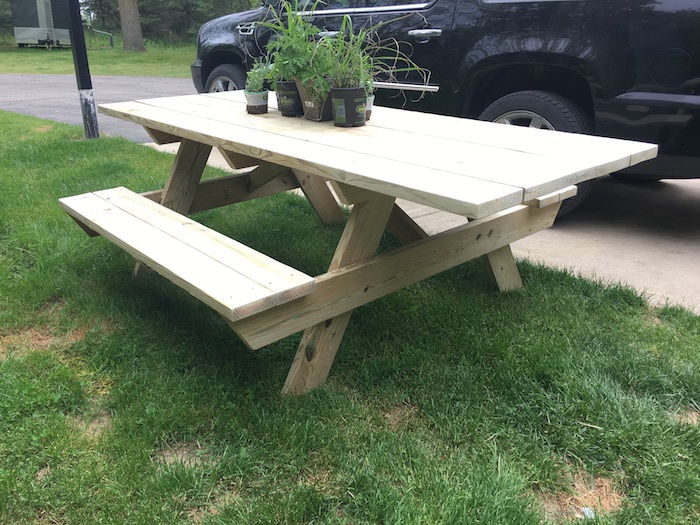 DIY Wheelchair Accessible Picnic Table - Step 6