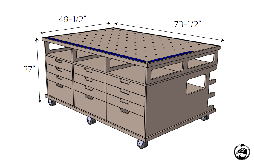 Ultimate DIY Workstation Plans - Dimensions