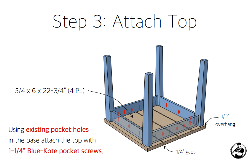 DIY Outdoor Side Table Plans - Step 3