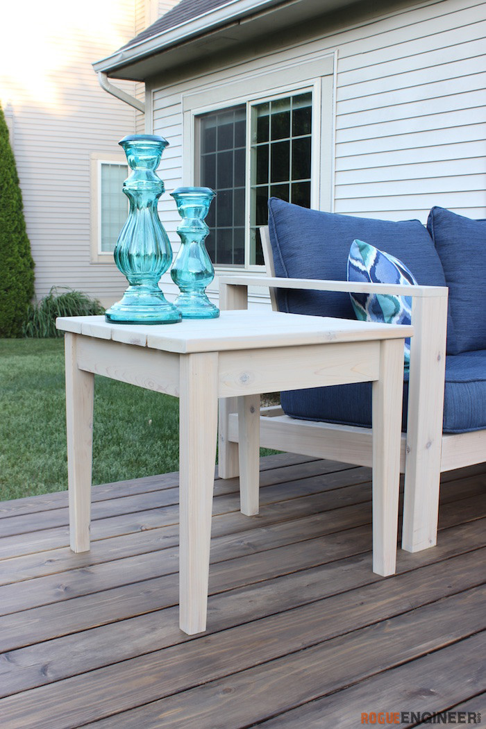 Simple Outdoor Side Table » Rogue Engineer