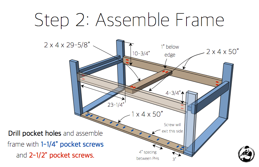 DIY Outdoor Loveseat Plans - Step 2