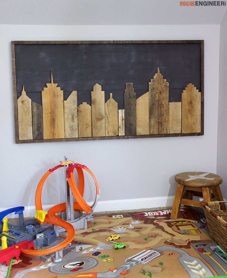 DIY Wall Art: Reclaimed Wood Cut-Out with a Picture within 