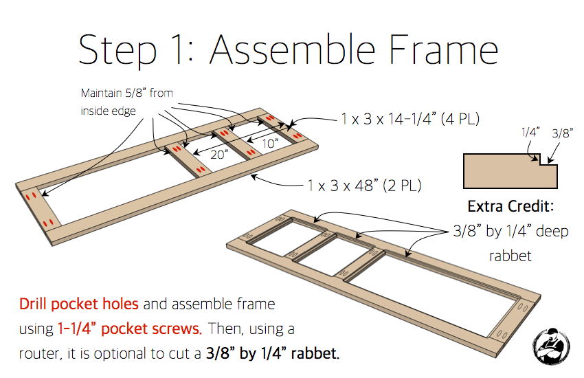 DIY Wall Locker Plans - Step 1