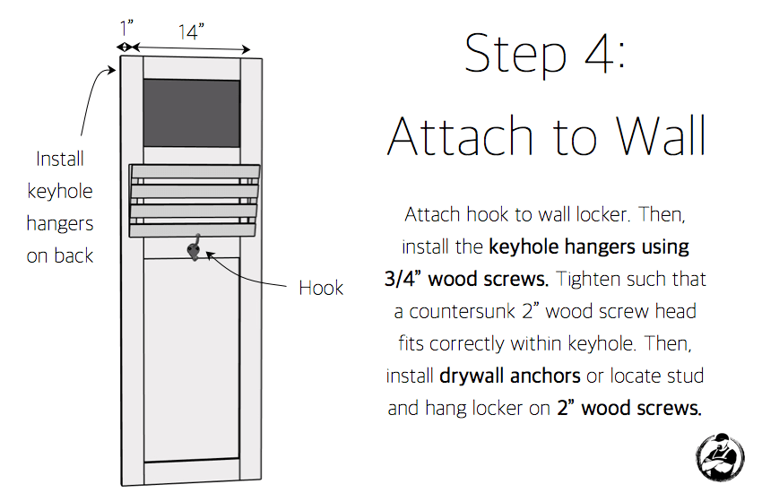 DIY Wall Locker Plans - Step 4