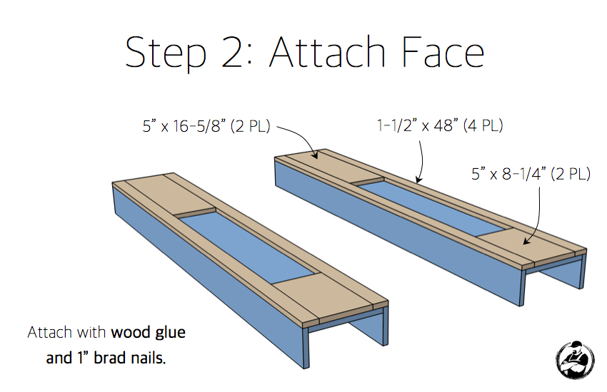 DIY Faux Fireplace Mantel Surround Plans - Step 2